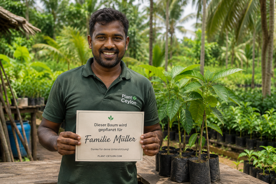 Wir pflanzen es in Sri Lanka